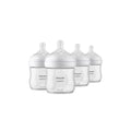 Philips Avent Natural Baby Bottles in a Four-Pack of 4-Ounce Sizes for Small Feedings at Home or Away