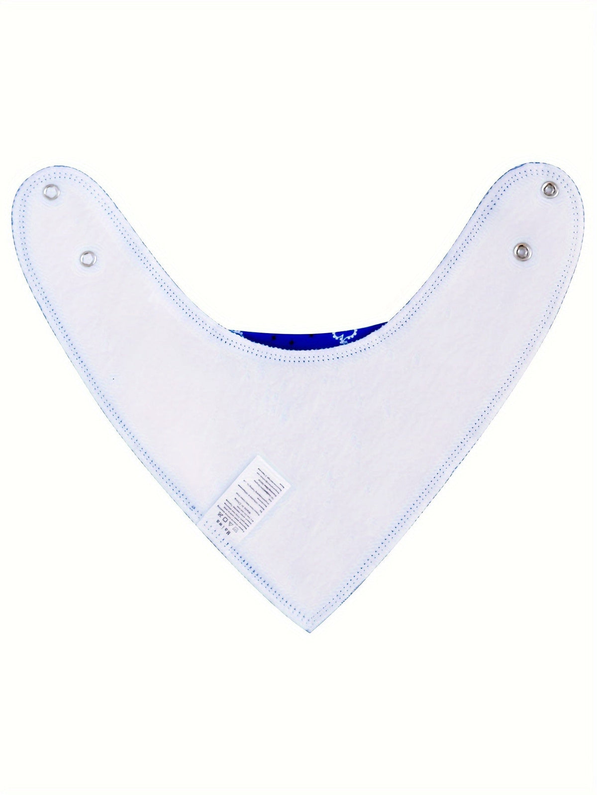 Baby Bib Ten-Pack in Colorful Paisley Bandana Designs with Adjustable Snaps and an Absorbent Fleece Back