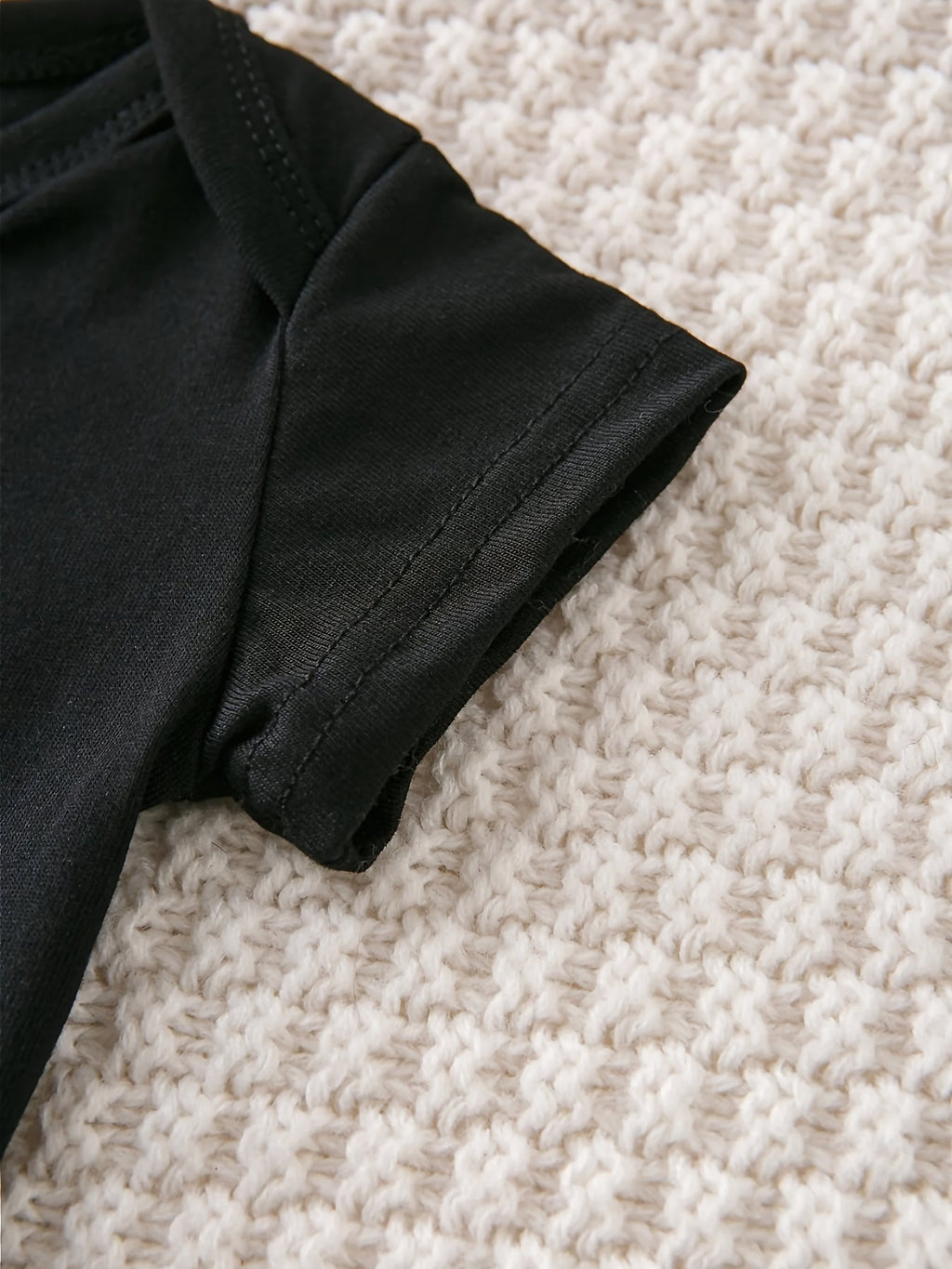 Baby Boy Big Sister Cotton Bodysuit in Black with Funny Family Lettering and Short Sleeves for Daily Wear