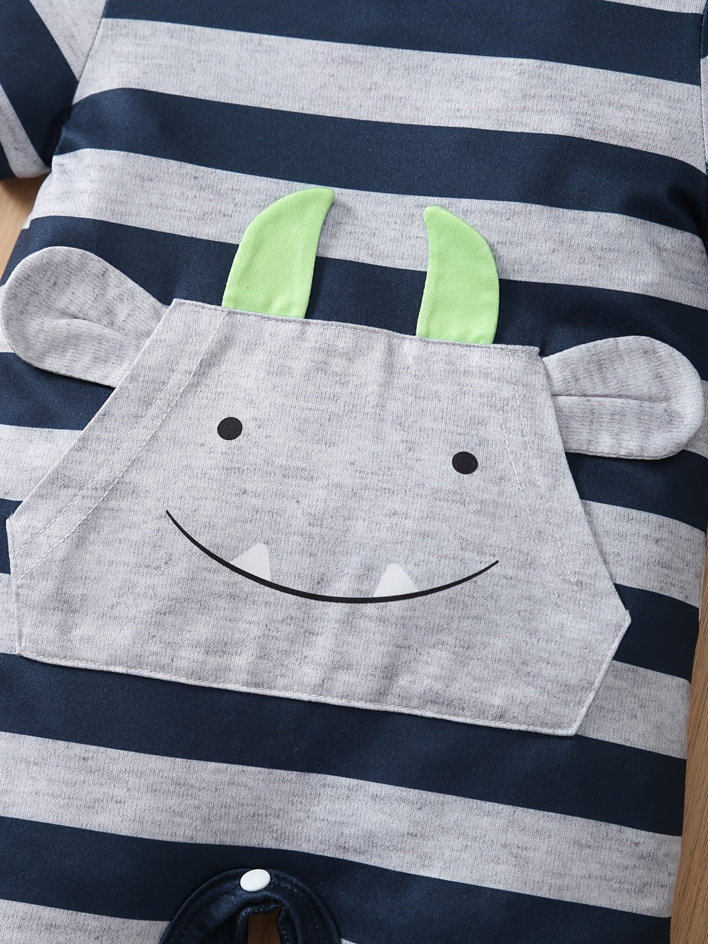 Baby Boys' Short Sleeve Rompers 3-Pack with Stripes and Dinosaur Prints in a Coordinated Summer Mix