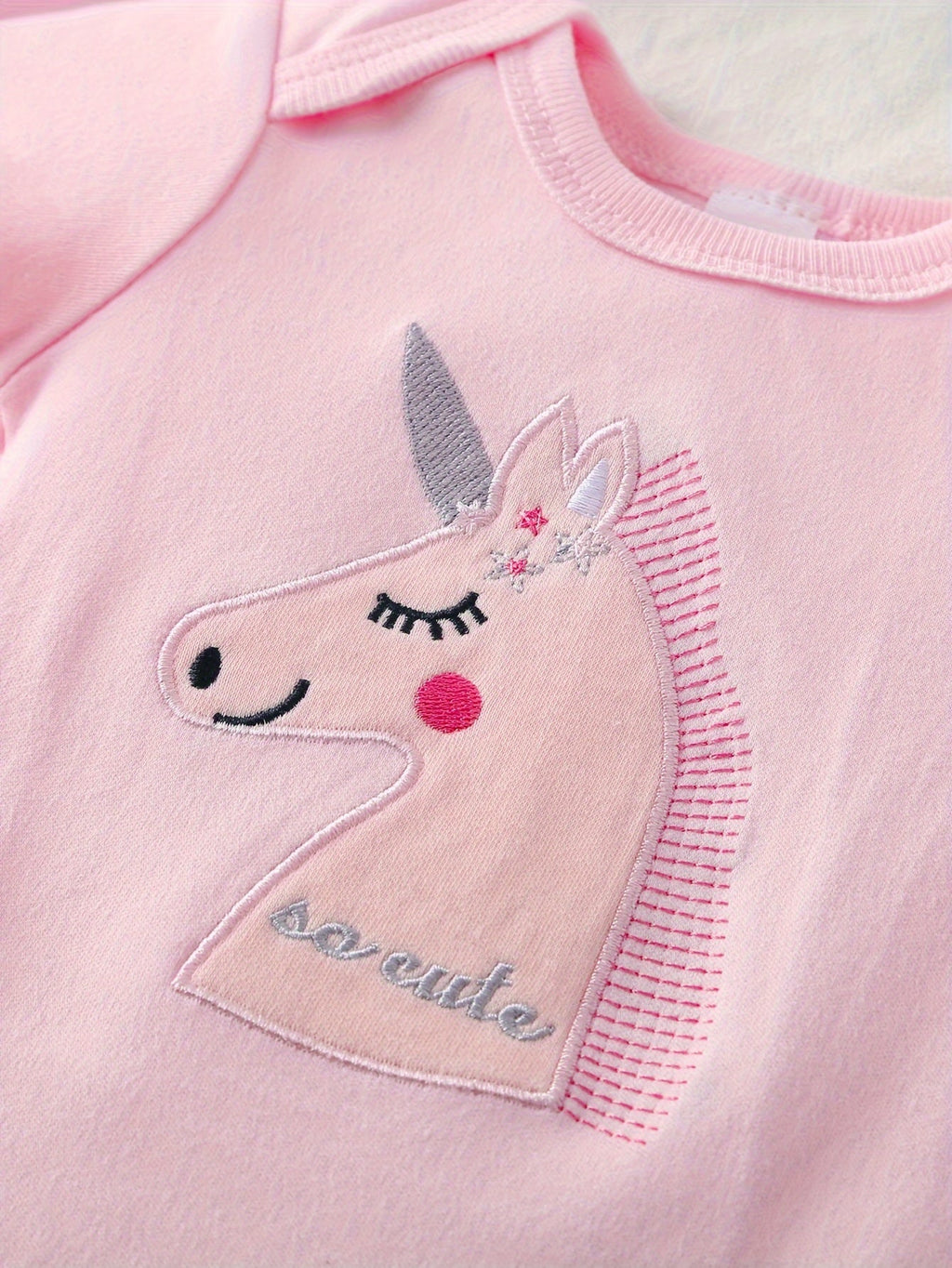 Baby Short Sleeve Bodysuits 5-Pack with Unicorn or Vehicle Prints and Crotch Snaps for Daily Changes