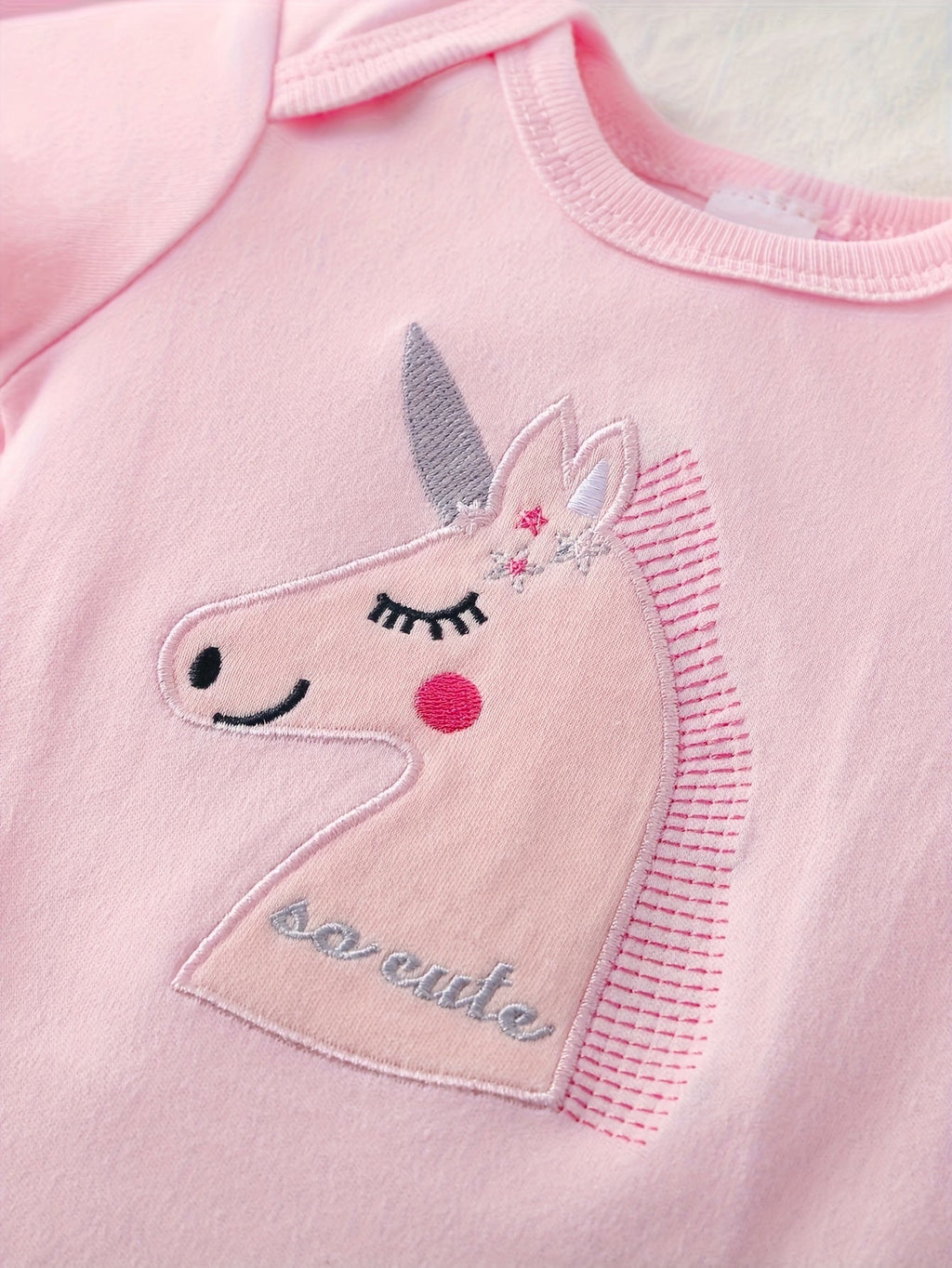 Baby Girl Bodysuits Five Pack in Random Pastel and Printed Designs with Short Sleeves for Everyday Changes