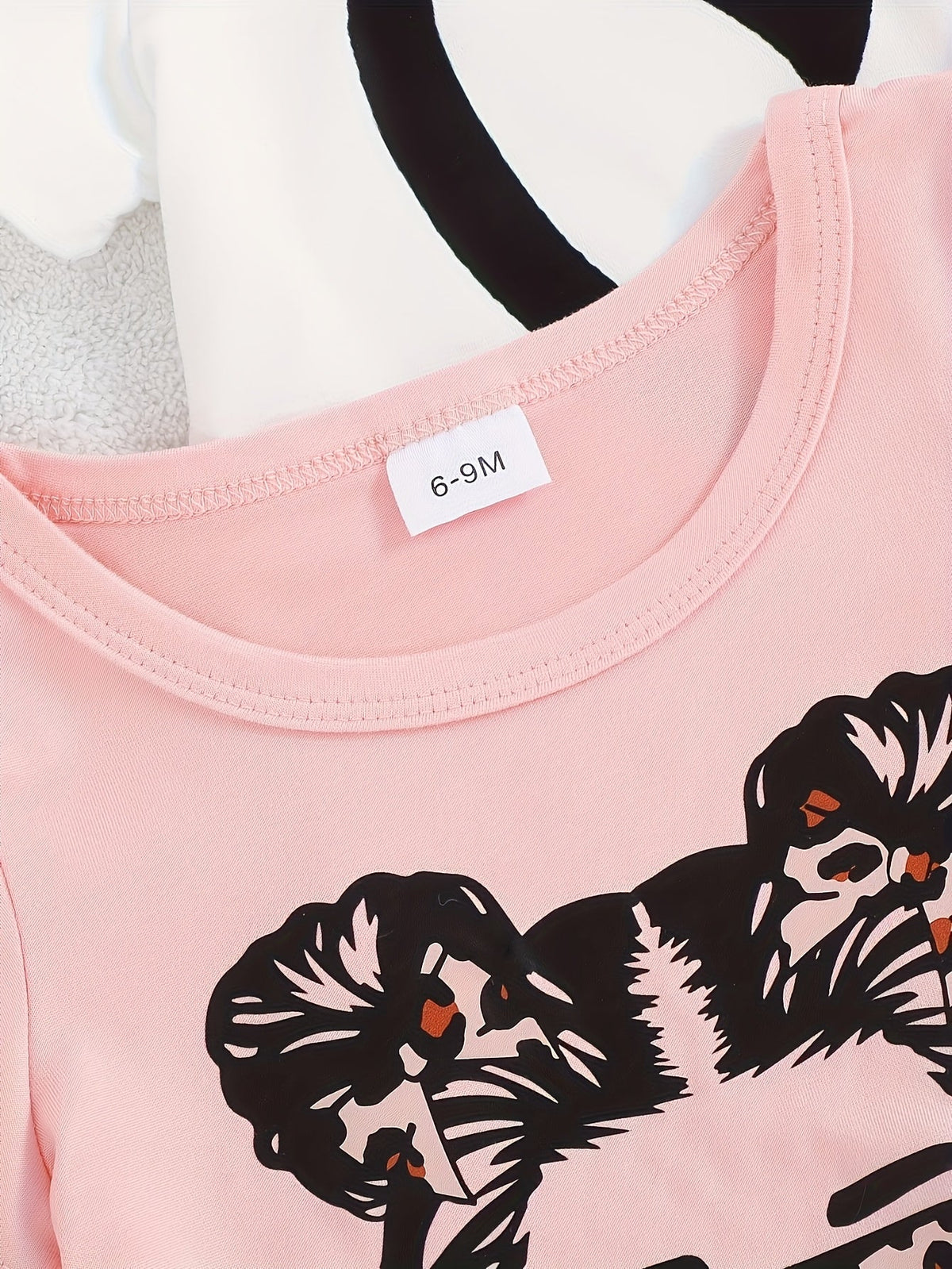 Baby Girls' T-Shirt and Shorts Sets in Three Random Cartoon Packs for Everyday Summer Playtime