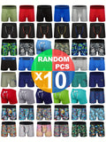 Boys' Cotton Boxer Briefs Ten Pack in Random Colors and Patterns for a Varied Everyday Underwear Drawer