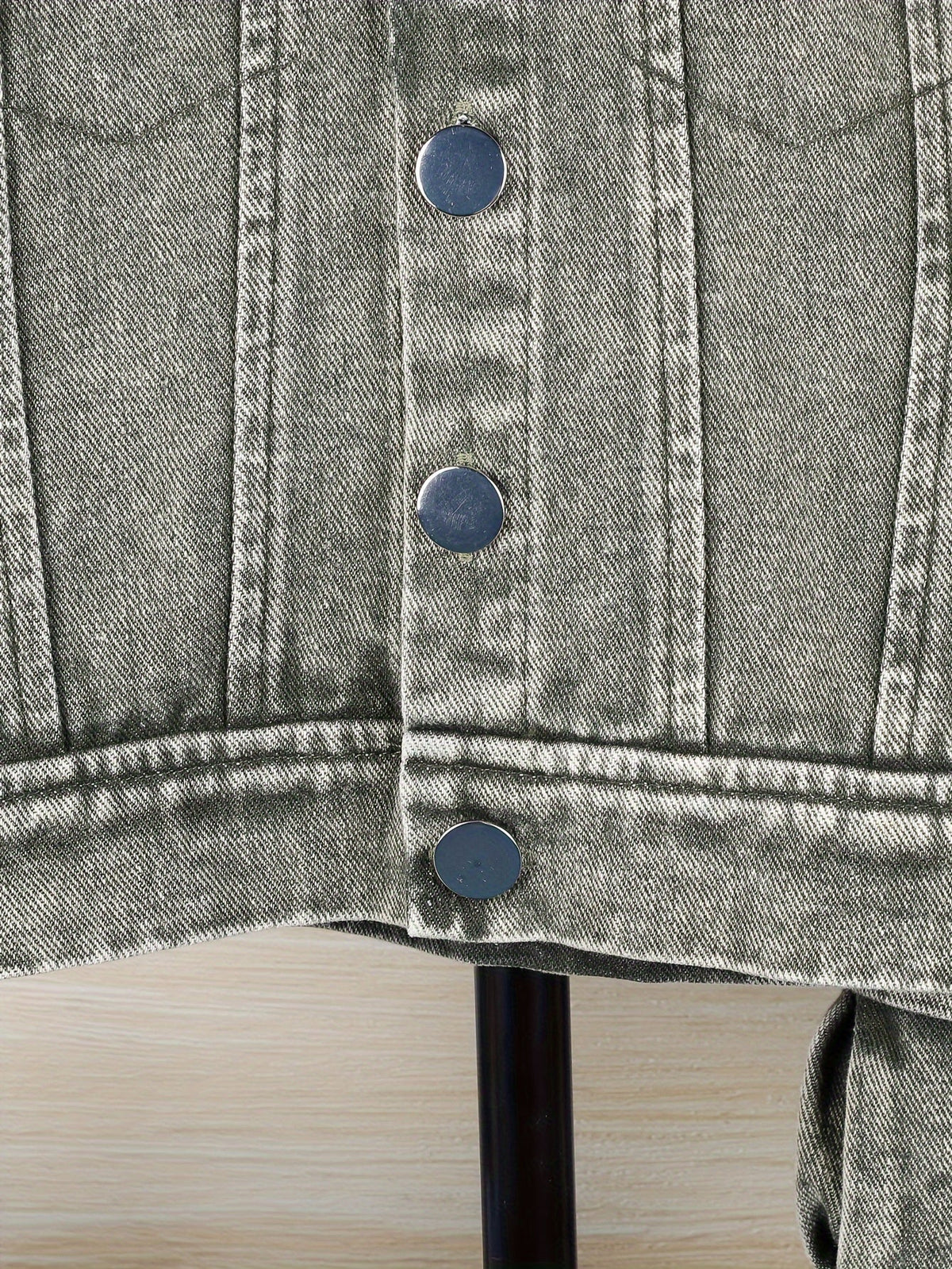 Baby Boys' Green Denim Cargo Set with a Button Front Jacket and Matching Pocket Pants for Casual Wear