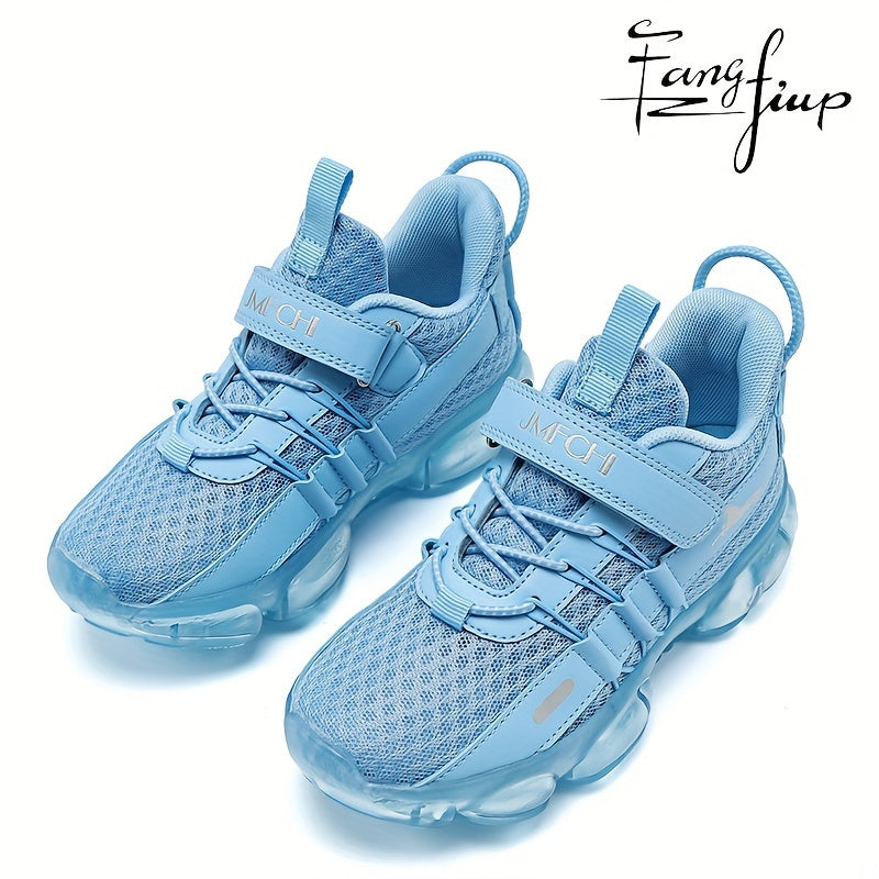 Boys Running Shoes - Breathable Mesh & Lightweight – Red / Royal Blue