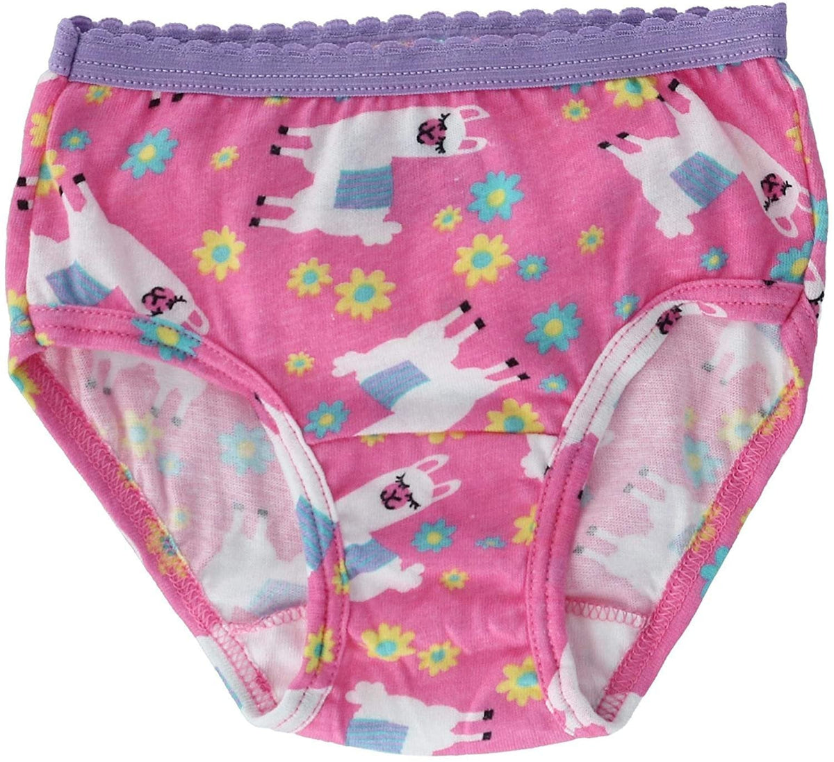 Toddler Girls' Cotton Briefs 10-Pack in Assorted Prints and Colors with Soft Waistbands for Daily Changes