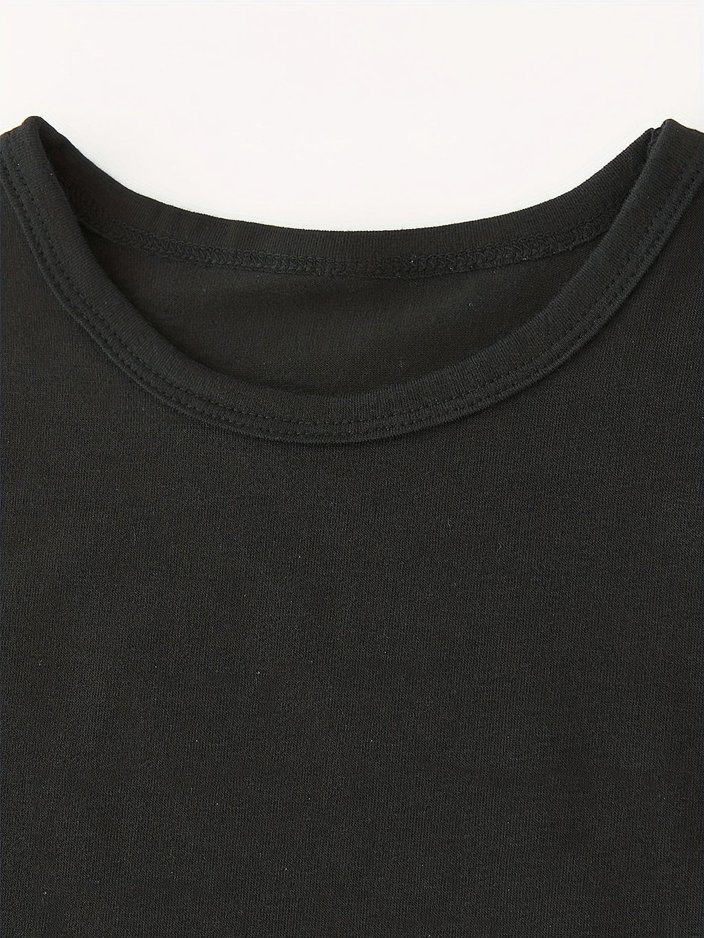 Girls' Don't Make Me Call My Aunt T-Shirt in Black with Bold White Lettering for Everyday Casual Wear