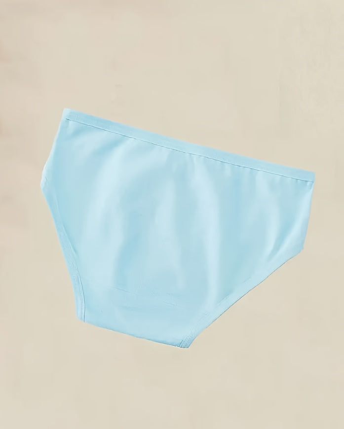 Girls' Cotton Bikini Briefs Eight Pack with Random Bunny and Panda Prints in Pastel Colors for Daily Wear