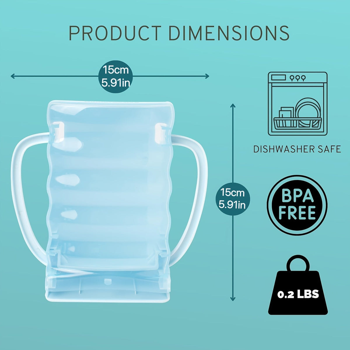 Food Pouch Holder Two-Pack with Easy-Grip Handles and an Adjustable Support for Kids Juice Boxes and Snacks